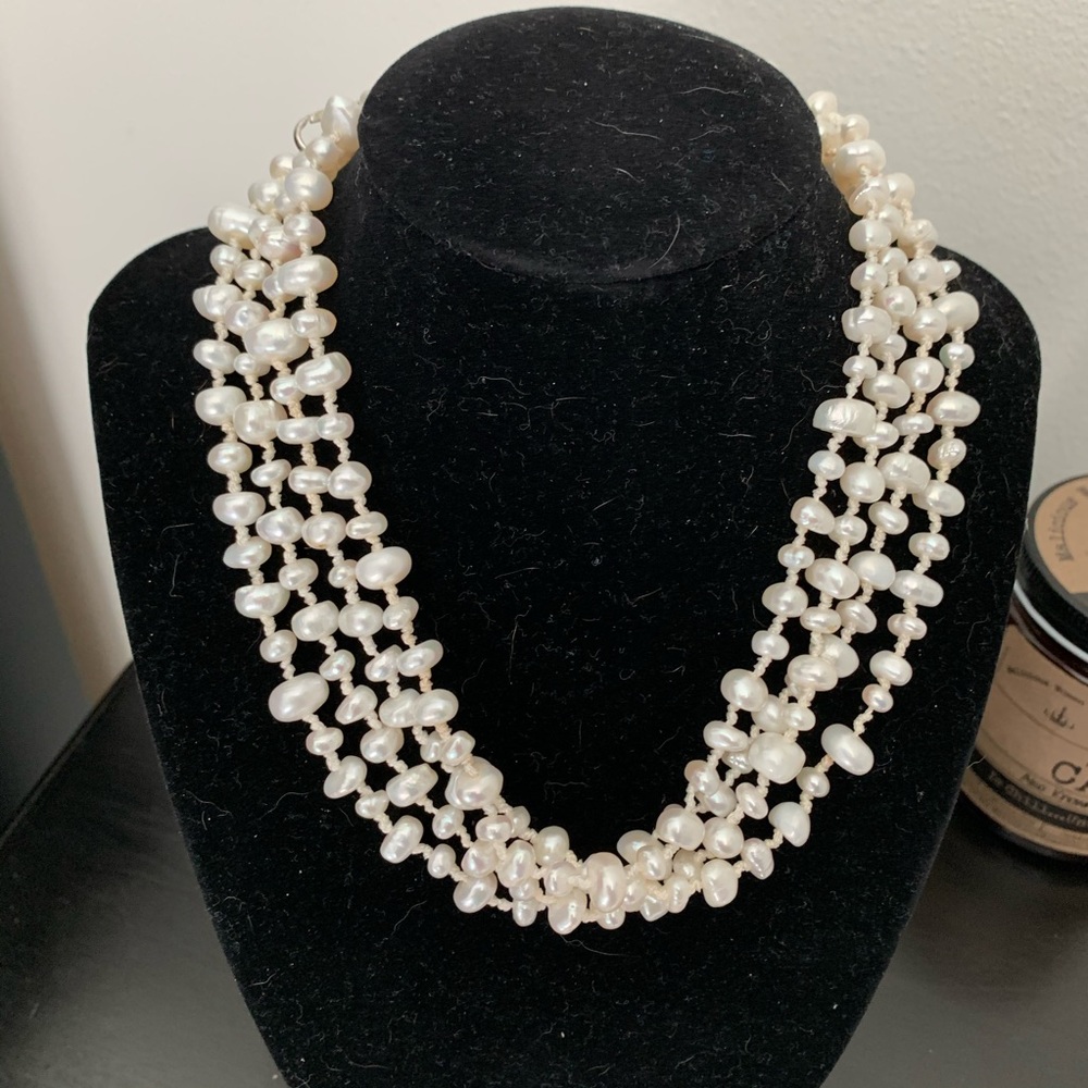 Honora Sterling &Pearl Long Necklace